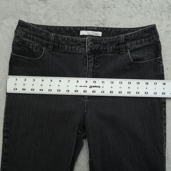 Chico's Platinum Jeans Women's 2 US-12 Short Gray Mid-Rise Slim Leg 27.5" Inseam - Picture 5 of 15